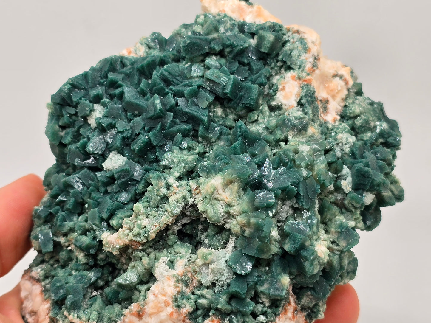 Green Heulandite and Stillbite Cluster || #80