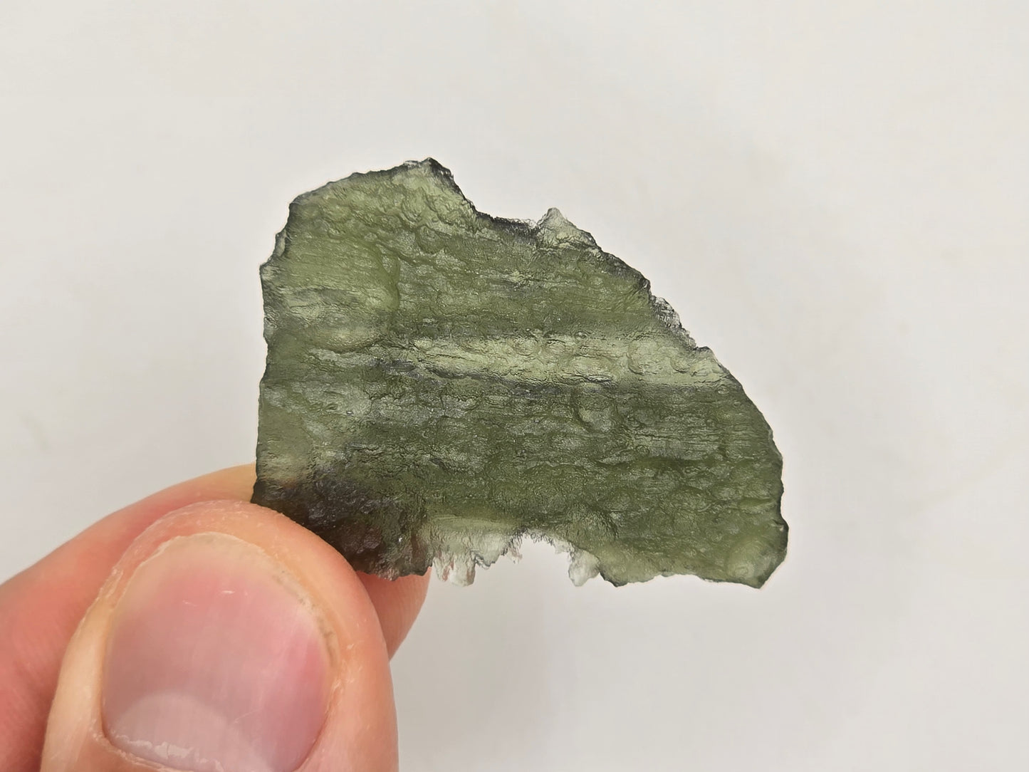 Genuine Moldavite Crystal || Raw Moldavite || #77