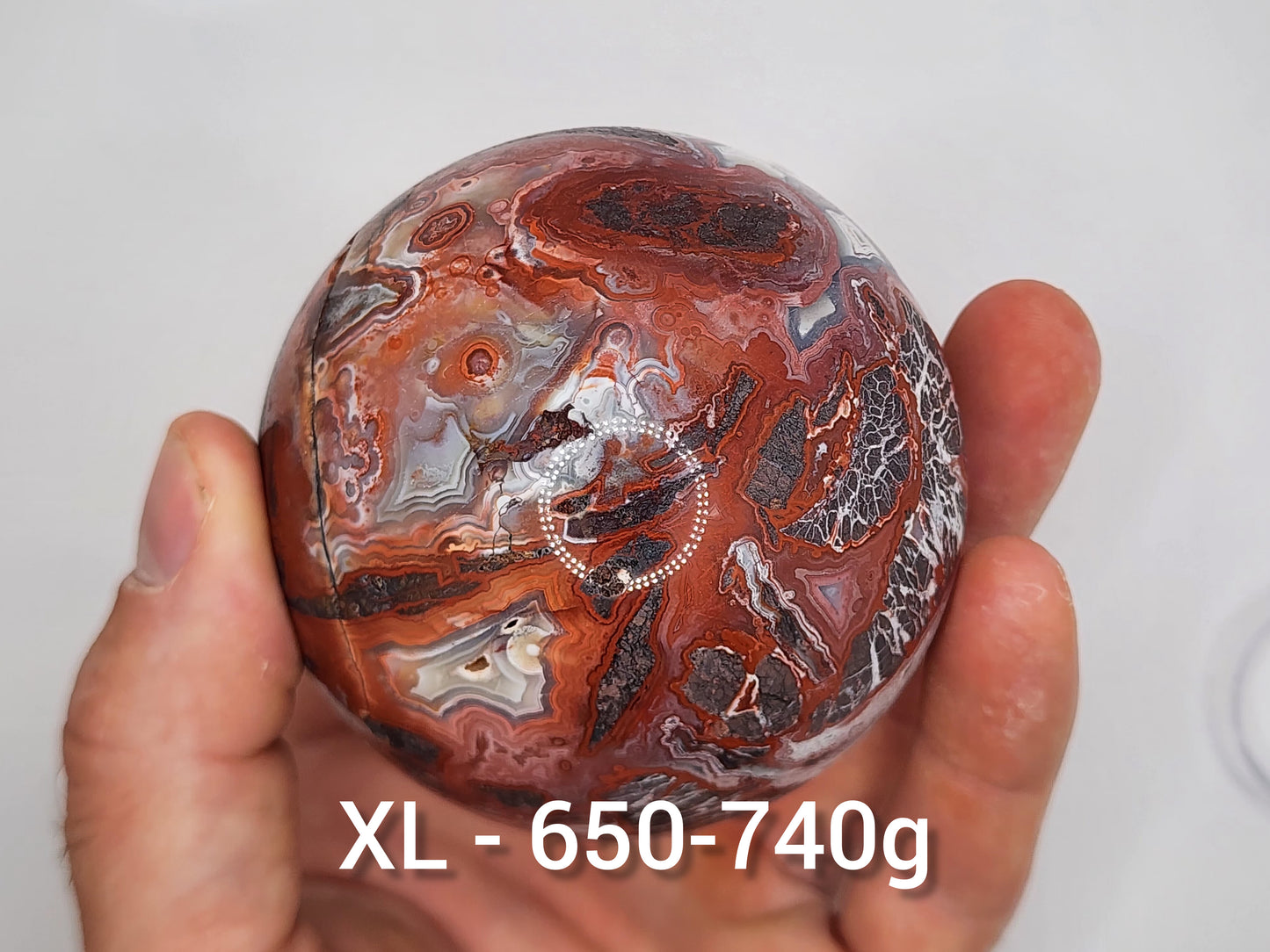 Mexican Lace Agate Sphere || Crazy Lace Agate Sphere || Mexican Crazy Lace Agate Crystal || Choose Your Size!