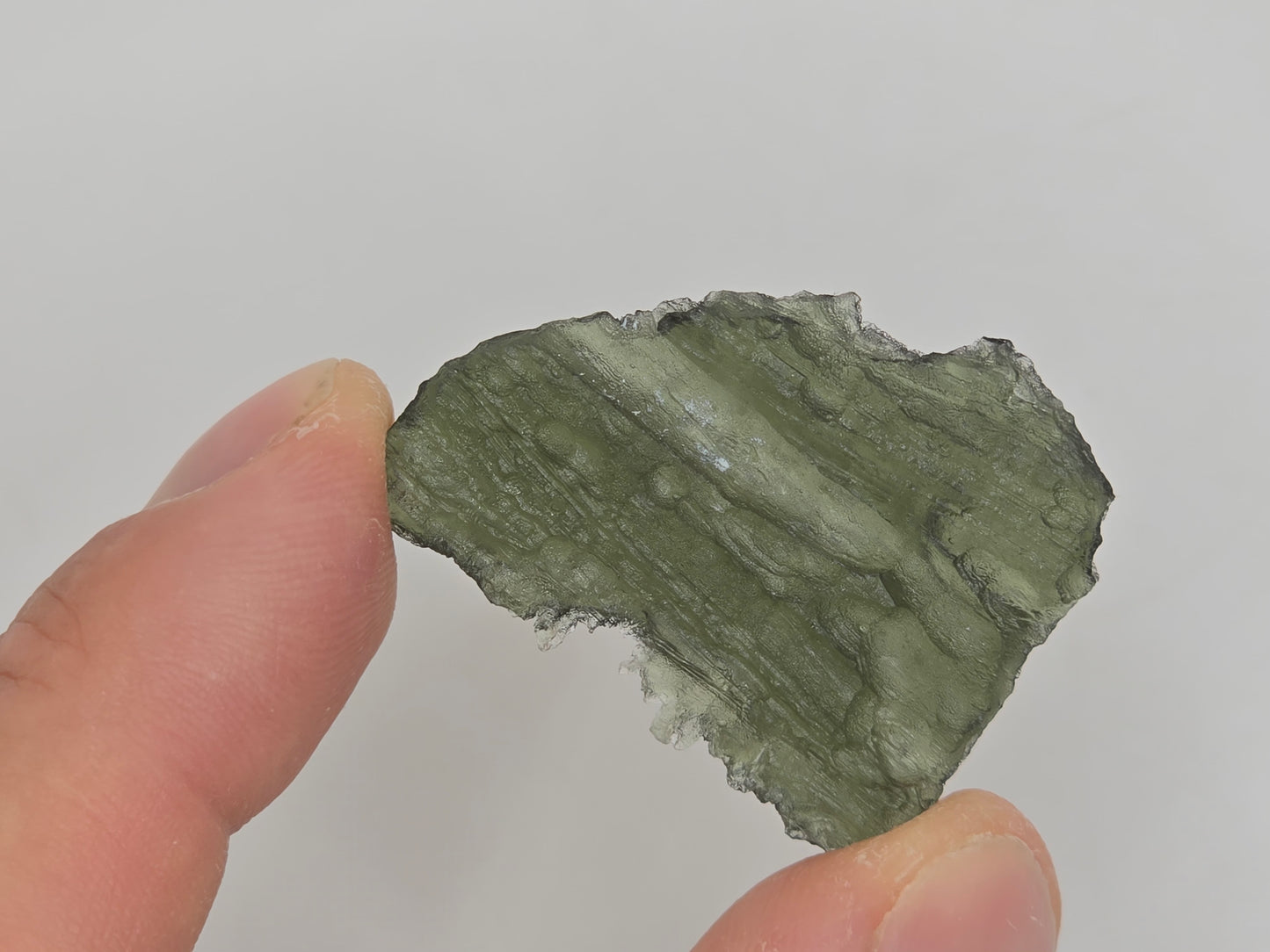 Genuine Moldavite Crystal || Raw Moldavite || #77