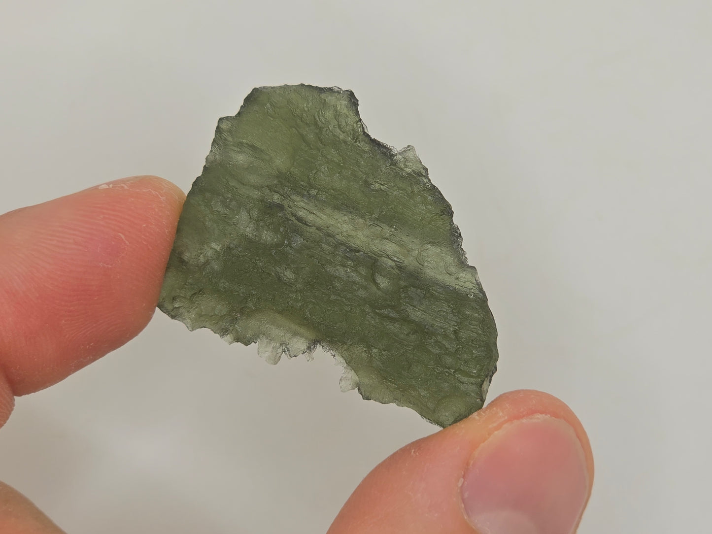 Genuine Moldavite Crystal || Raw Moldavite || #77