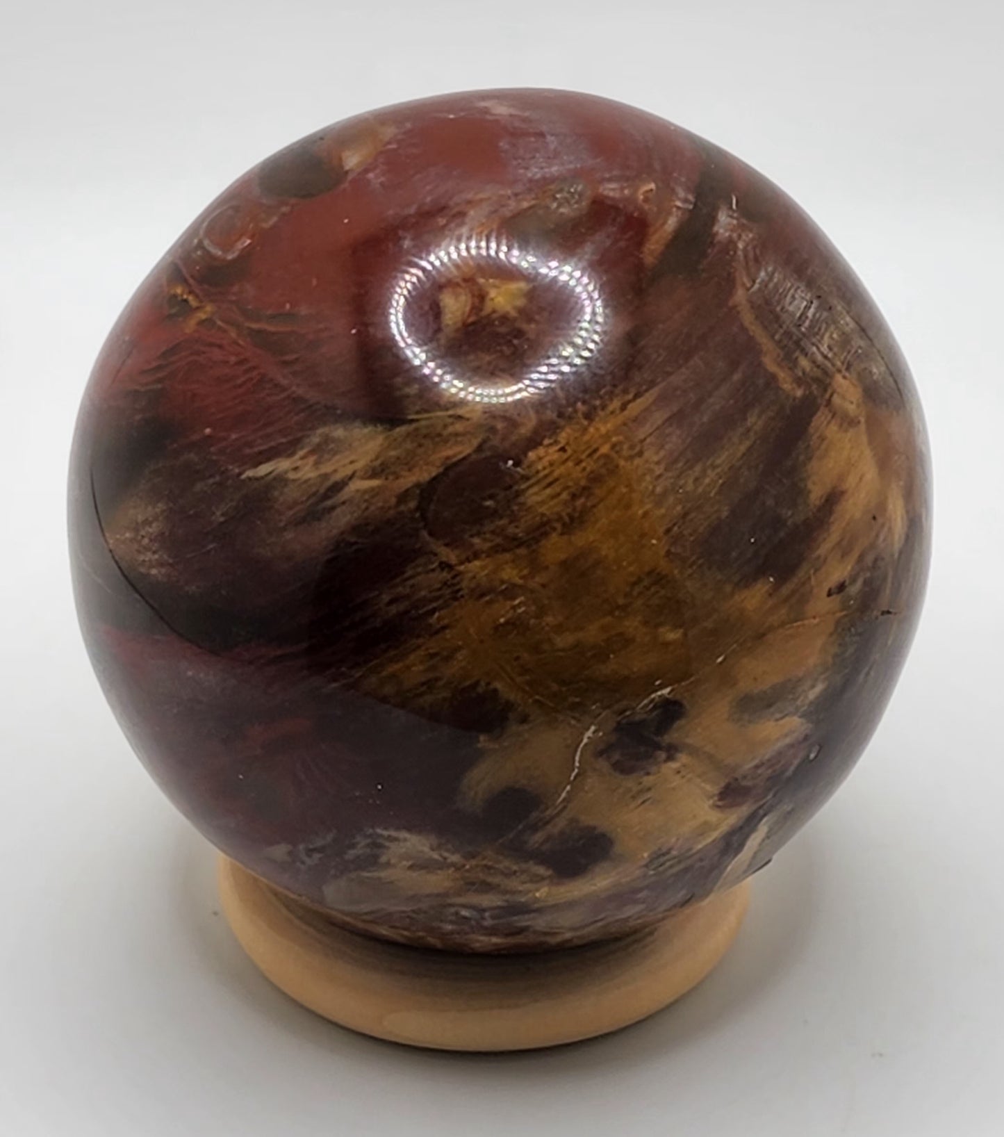 Petrified Wood Sphere || Red Petrified Wood || Polished Petrified Wood Sphere