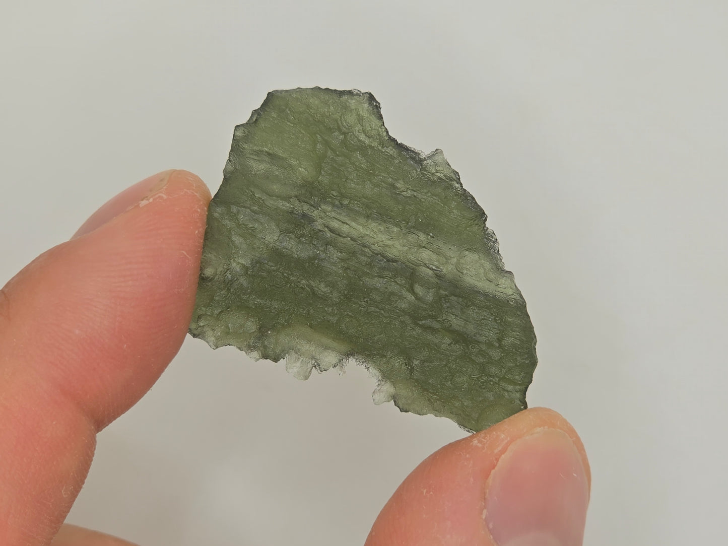 Genuine Moldavite Crystal || Raw Moldavite || #77