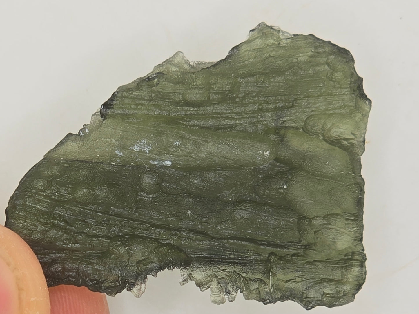 Genuine Moldavite Crystal || Raw Moldavite || #77