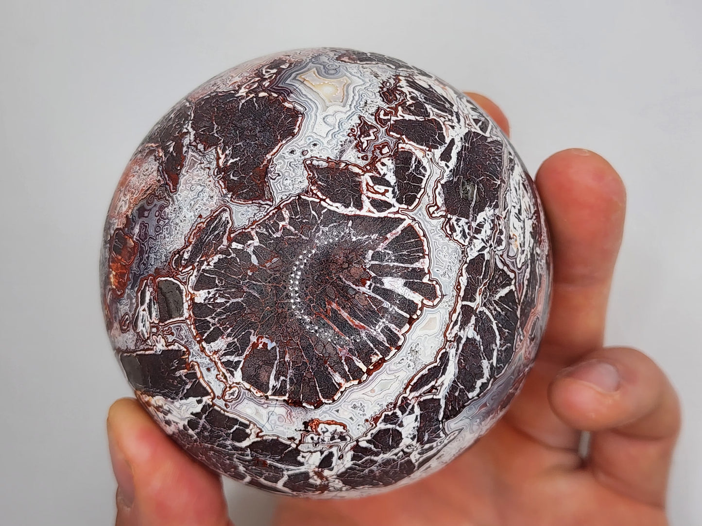 Mexican Lace Agate Sphere || Crazy Lace Agate Sphere || Mexican Crazy Lace Agate Crystal || Choose Your Size!