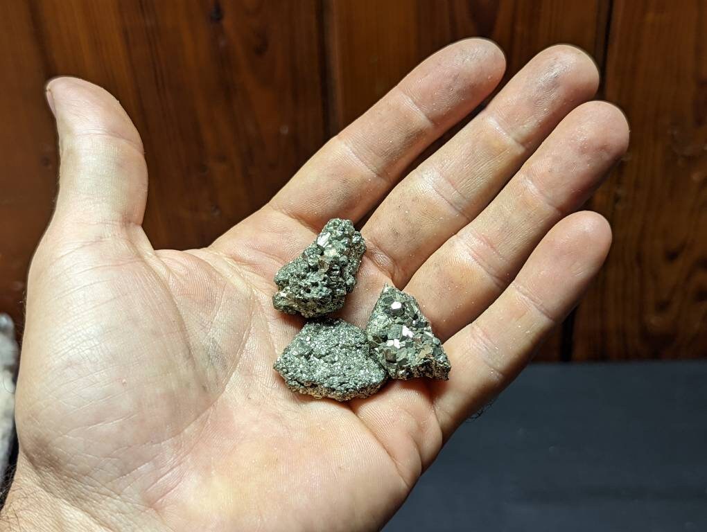 Peruvian Pyrite Crystal Cluster ||Choose Your Size