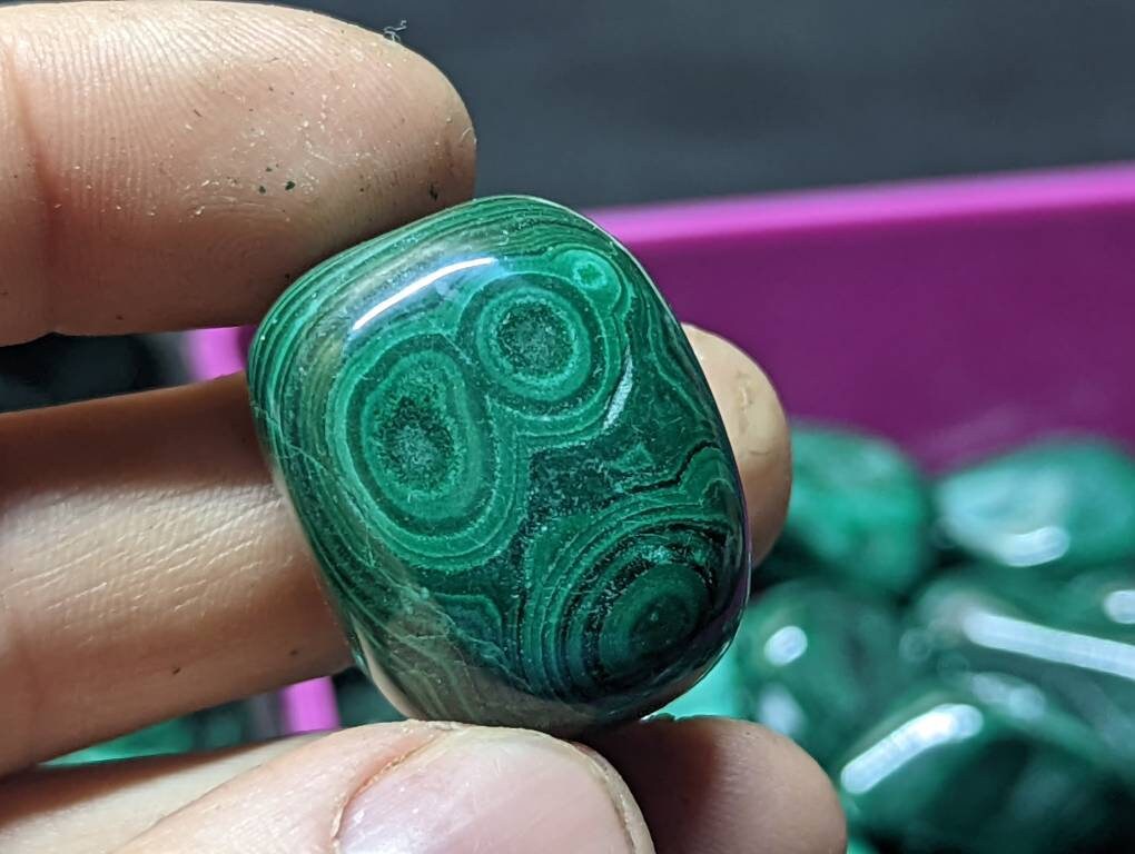 AA Tumbled Malachite || Pick Your Size|| Malachite Crystal Stone from the Congo