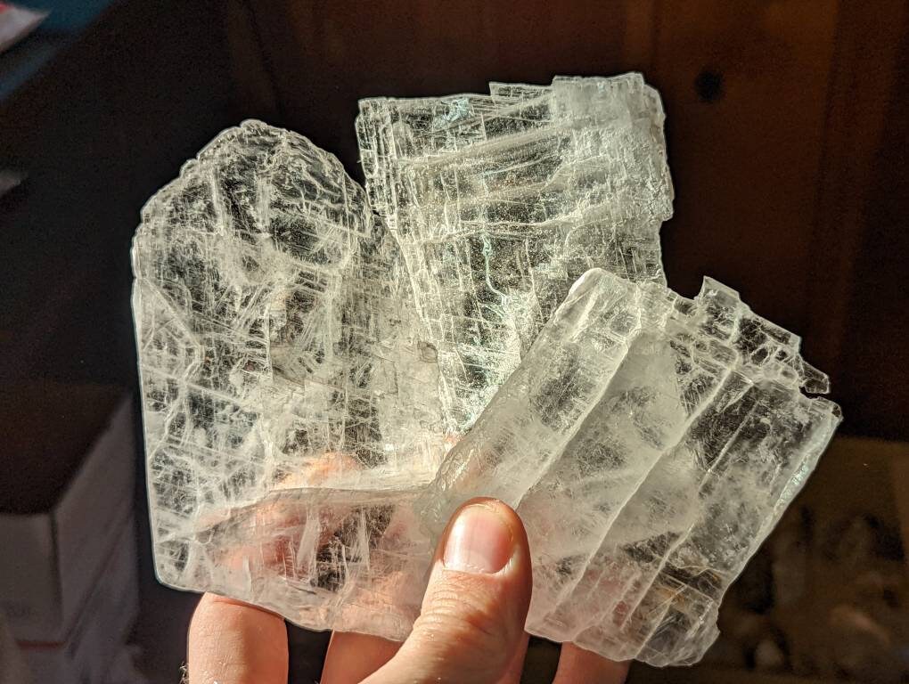 Bulk Mid Grade True Selenite Plates, Selenite Crystal , Utah Selenite Plates || Stand Alone Charging Plates 1-20lb lots