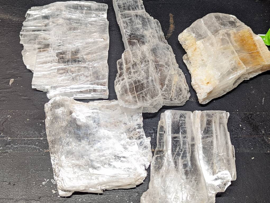 Bulk Mid Grade True Selenite Plates, Selenite Crystal , Utah Selenite Plates || Stand Alone Charging Plates 1-20lb lots