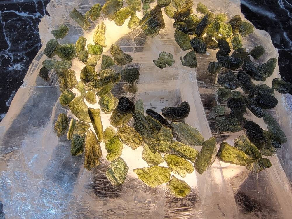 Raw Moldavite || Moldavite Crystals || Choose Your Size .1-2.5g