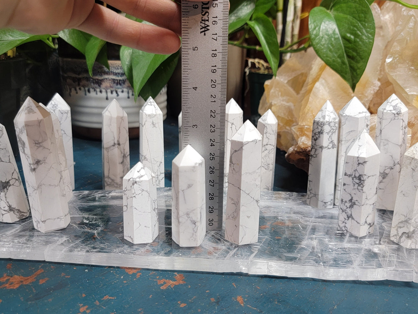 Tennessee Howlite Stone Towers || Howlite Crystal Obelisk || Pick Your Size