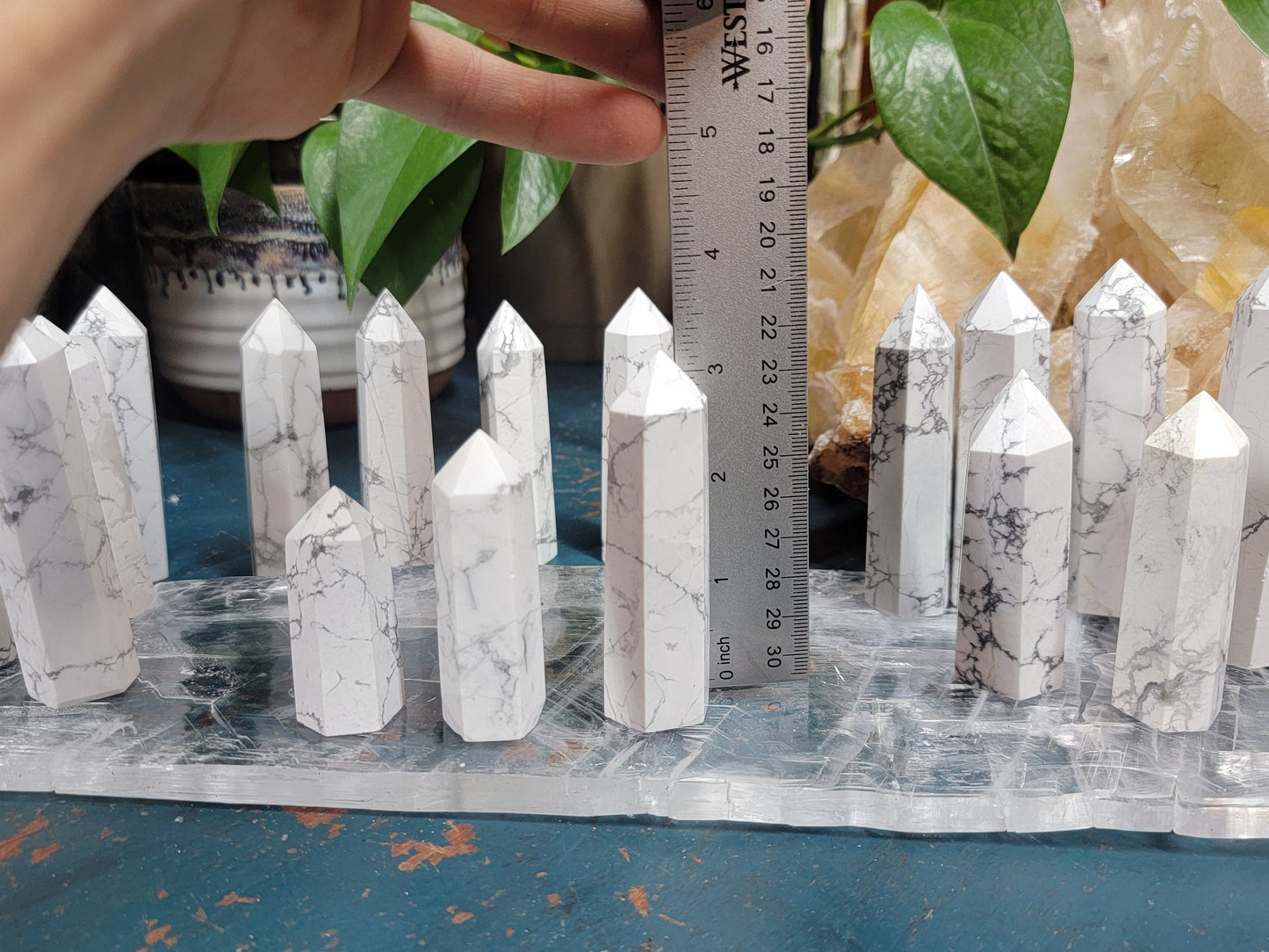 Tennessee Howlite Stone Towers || Howlite Crystal Obelisk || Pick Your Size