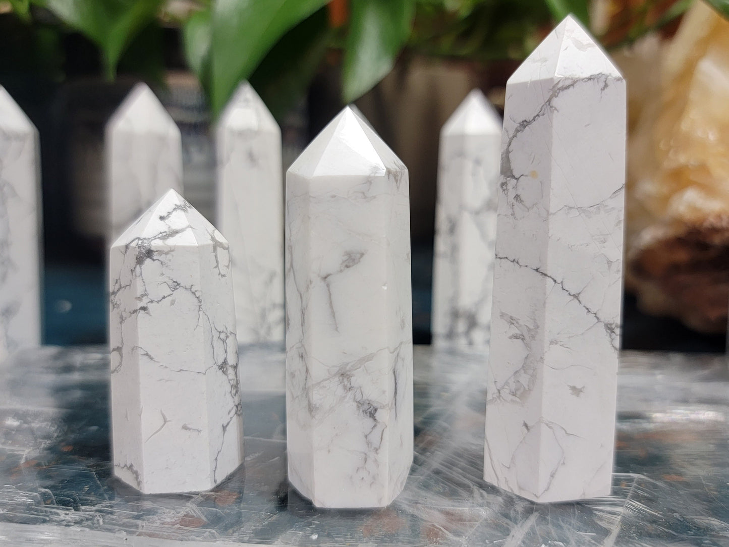 Tennessee Howlite Stone Towers || Howlite Crystal Obelisk || Pick Your Size