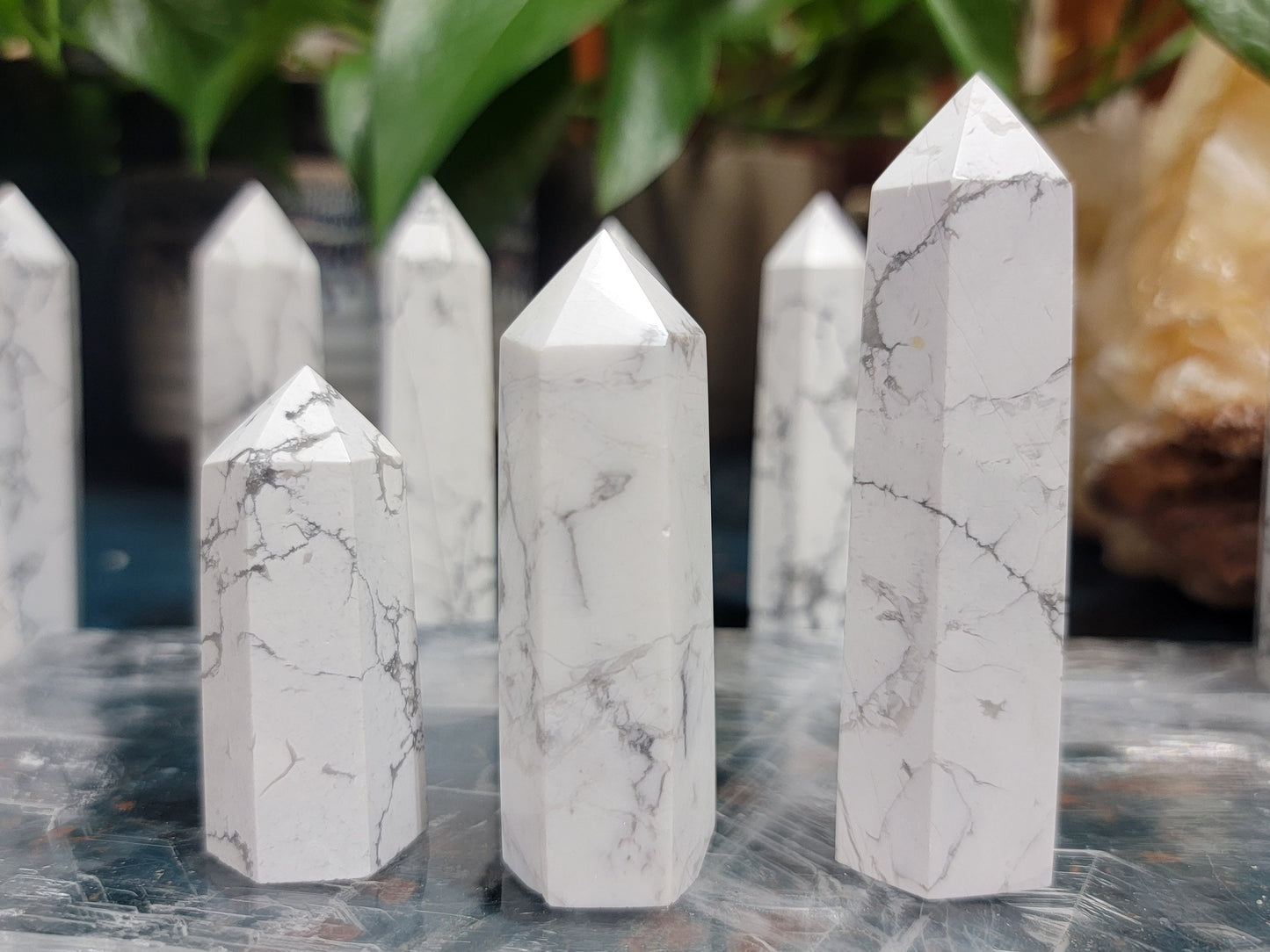Tennessee Howlite Stone Towers || Howlite Crystal Obelisk || Pick Your Size