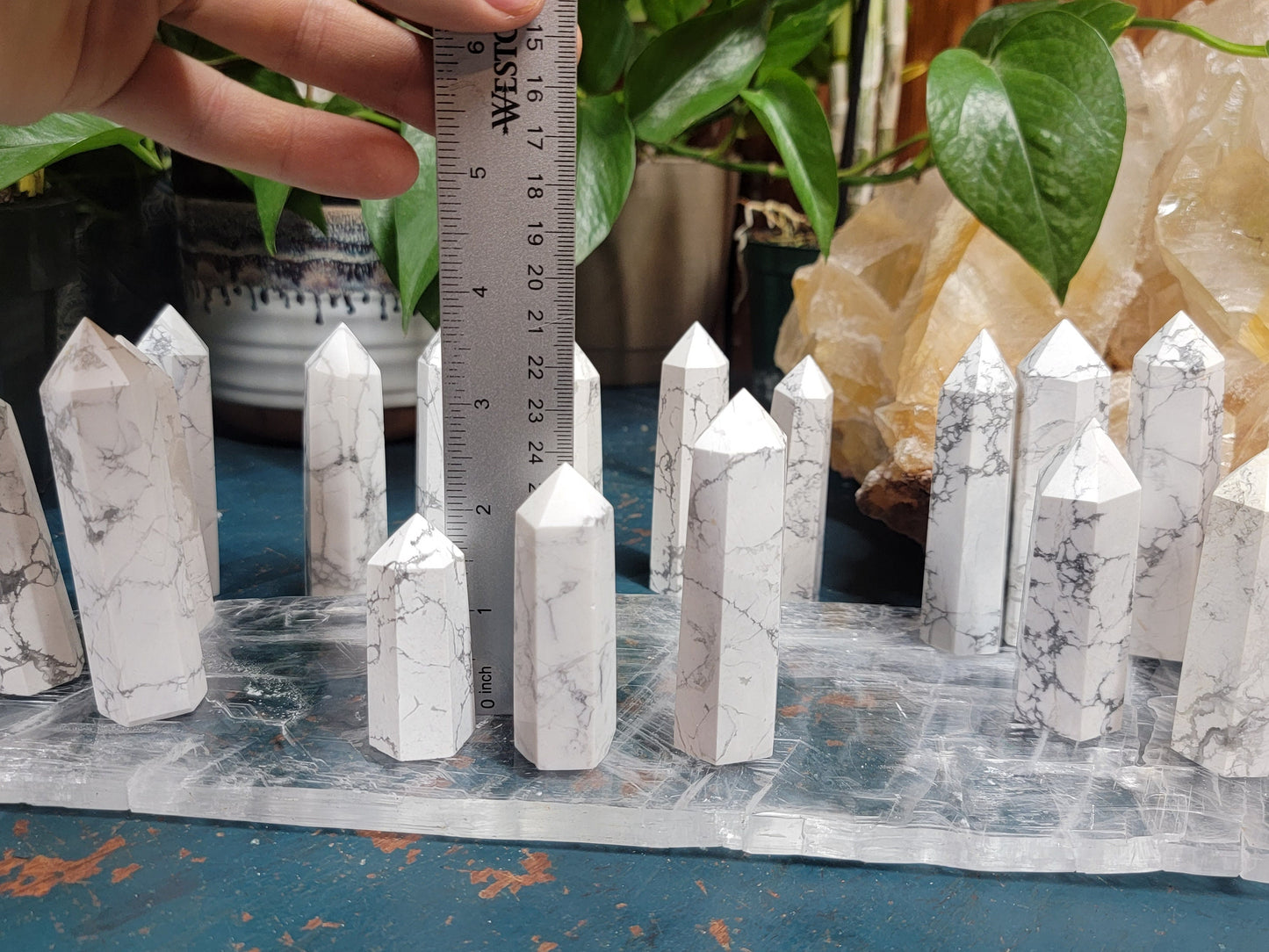 Tennessee Howlite Stone Towers || Howlite Crystal Obelisk || Pick Your Size
