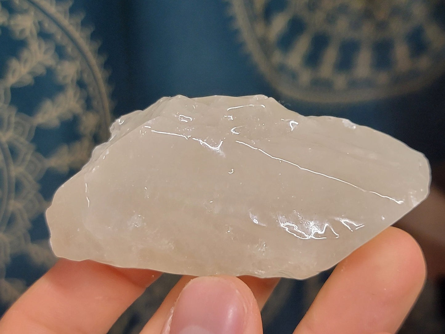 Large White Calcite Crystal | White Calcite Stone | Raw White Calcite || Choose Your Size