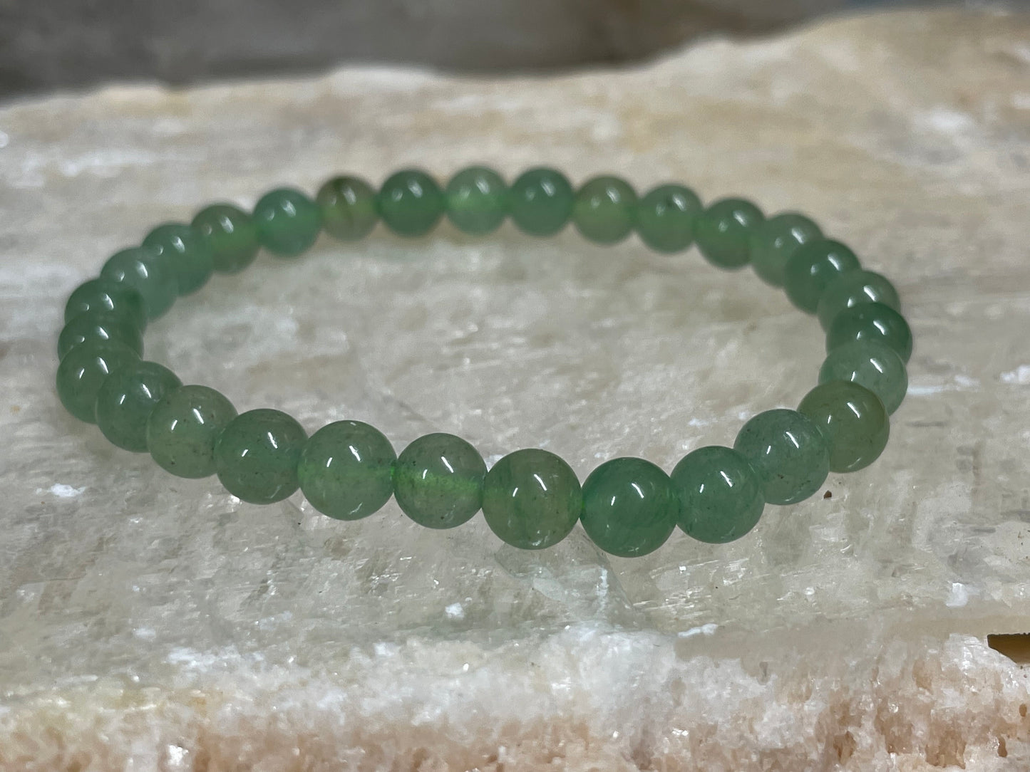 Green Aventurine Crystal Bracelet || Green Aventurine Beaded Bracelet || Aventurine Crystal Jewelry || Pick Your Size
