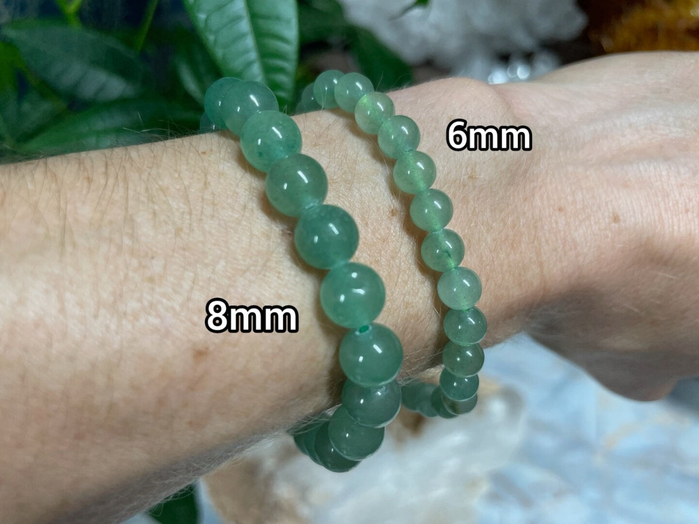 Green Aventurine Crystal Bracelet || Green Aventurine Beaded Bracelet || Aventurine Crystal Jewelry || Pick Your Size