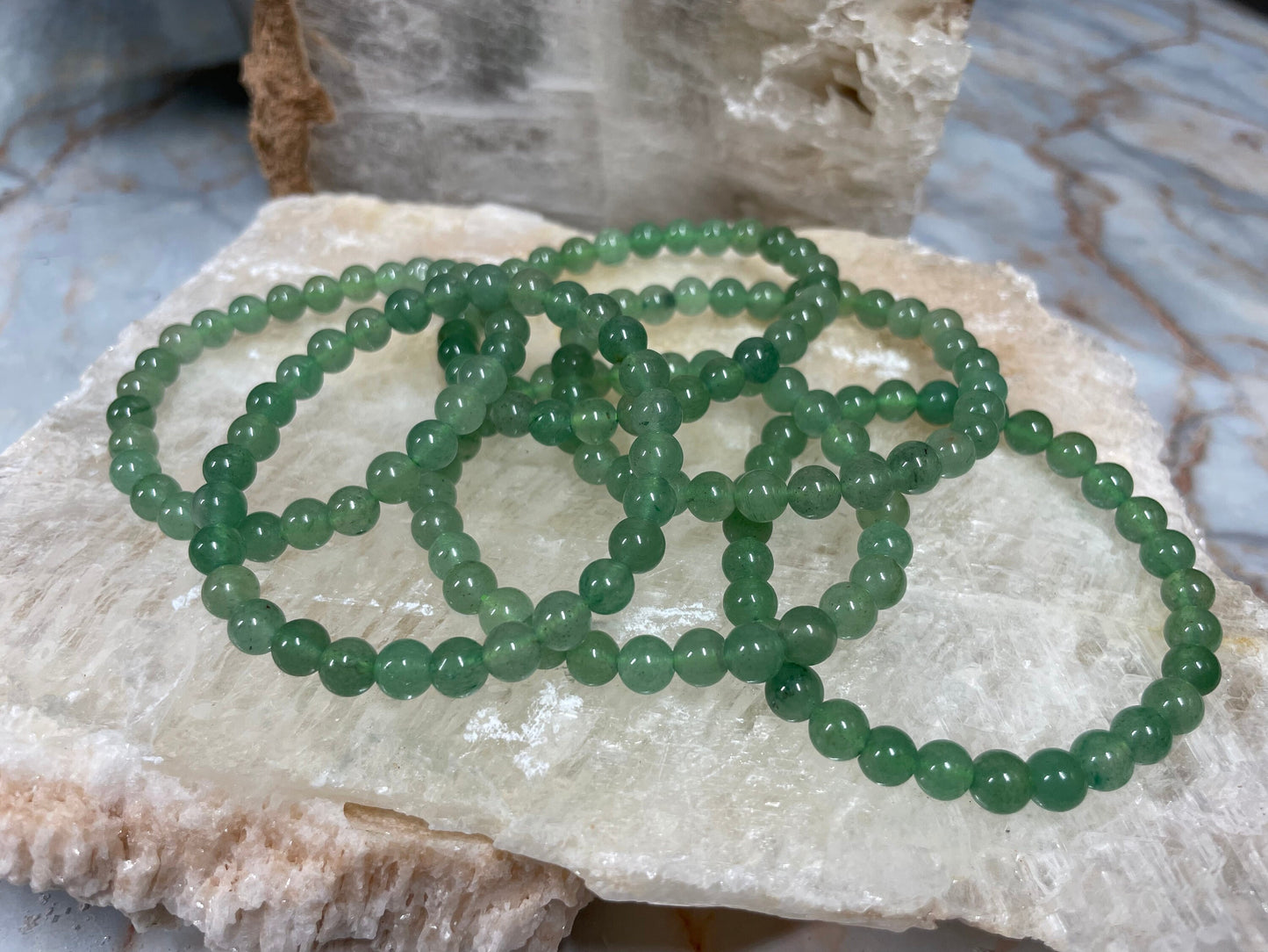 Green Aventurine Crystal Bracelet || Green Aventurine Beaded Bracelet || Aventurine Crystal Jewelry || Pick Your Size