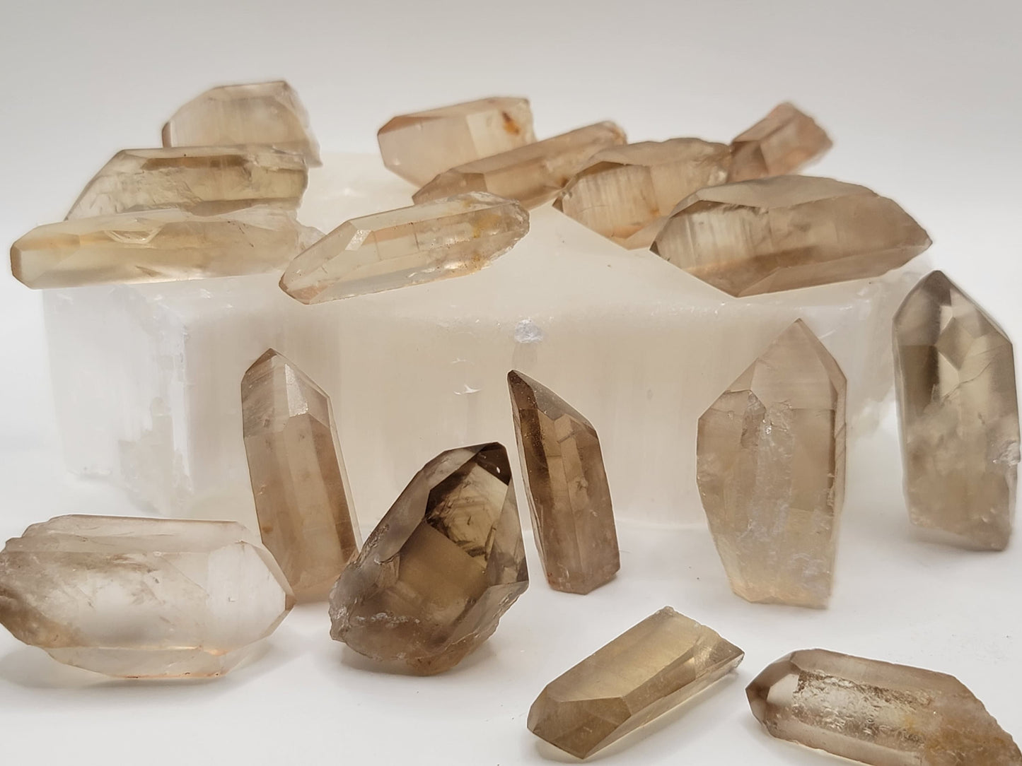 Raw Citrine Points || Polished Tip Citrine Crystal Points || Citrine Crystal Wands || Pick your size