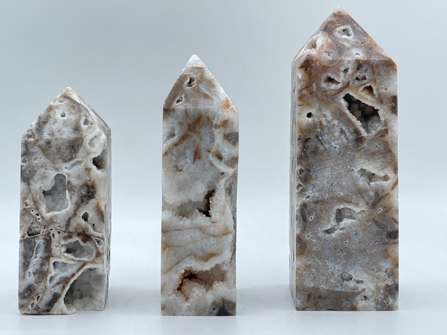 Druzy Quartz || Druzy Quartz Crystal Standing Obelisk || Pick Your Size