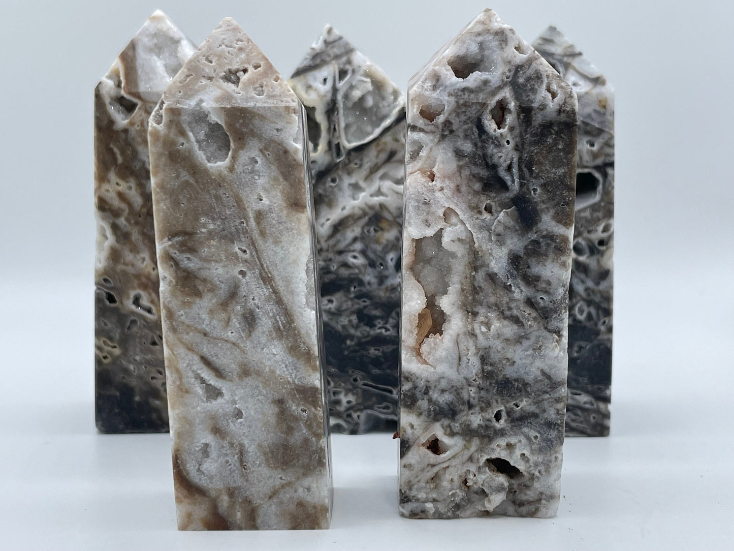 Druzy Quartz || Druzy Quartz Crystal Standing Obelisk || Pick Your Size