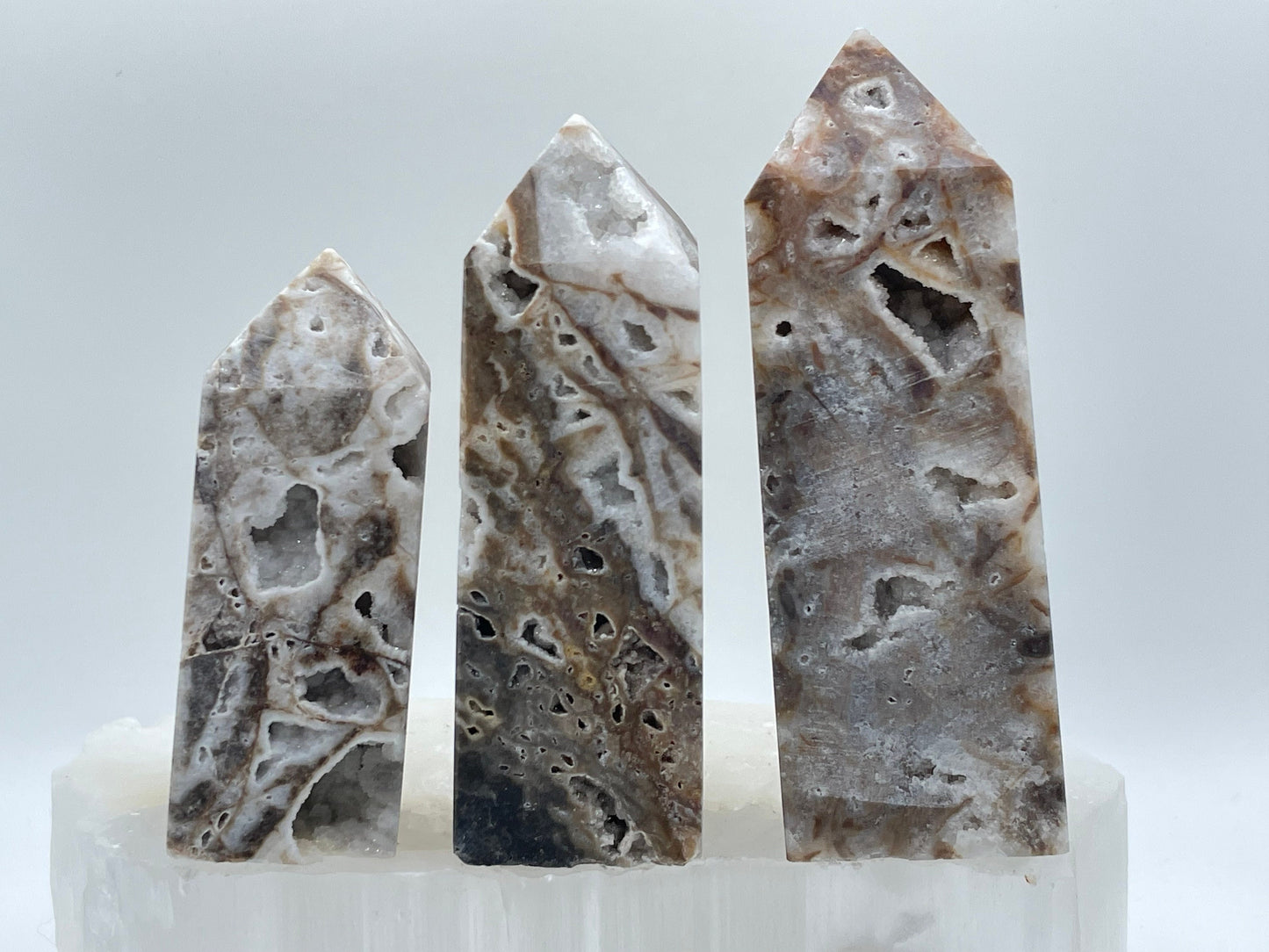 Druzy Quartz || Druzy Quartz Crystal Standing Obelisk || Pick Your Size