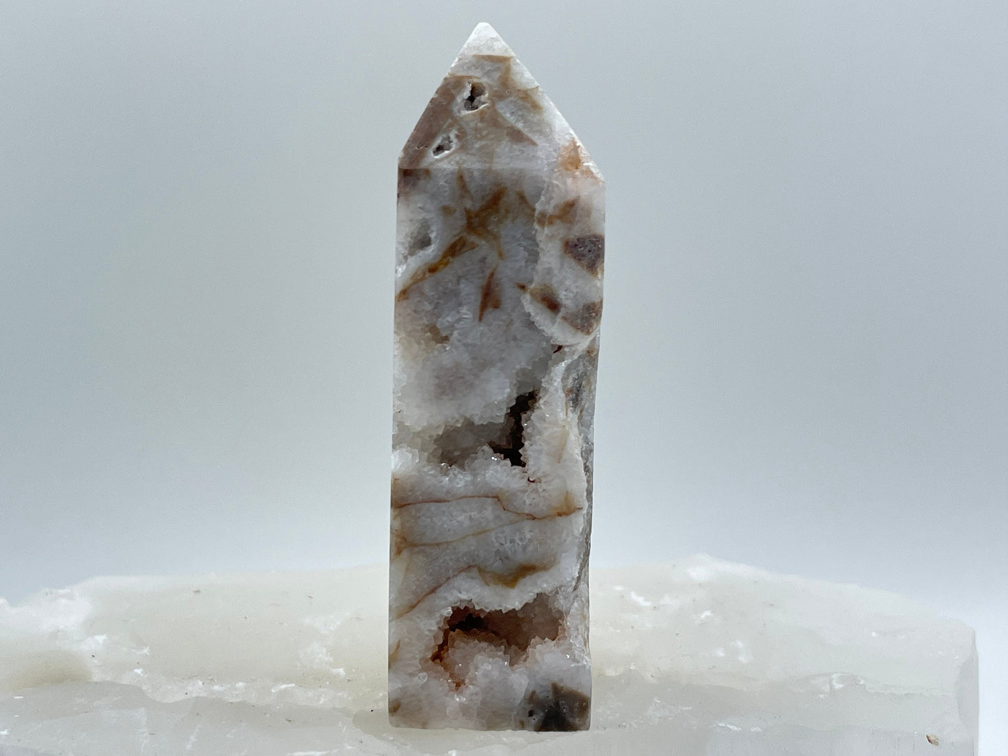 Druzy Quartz || Druzy Quartz Crystal Standing Obelisk || Pick Your Size