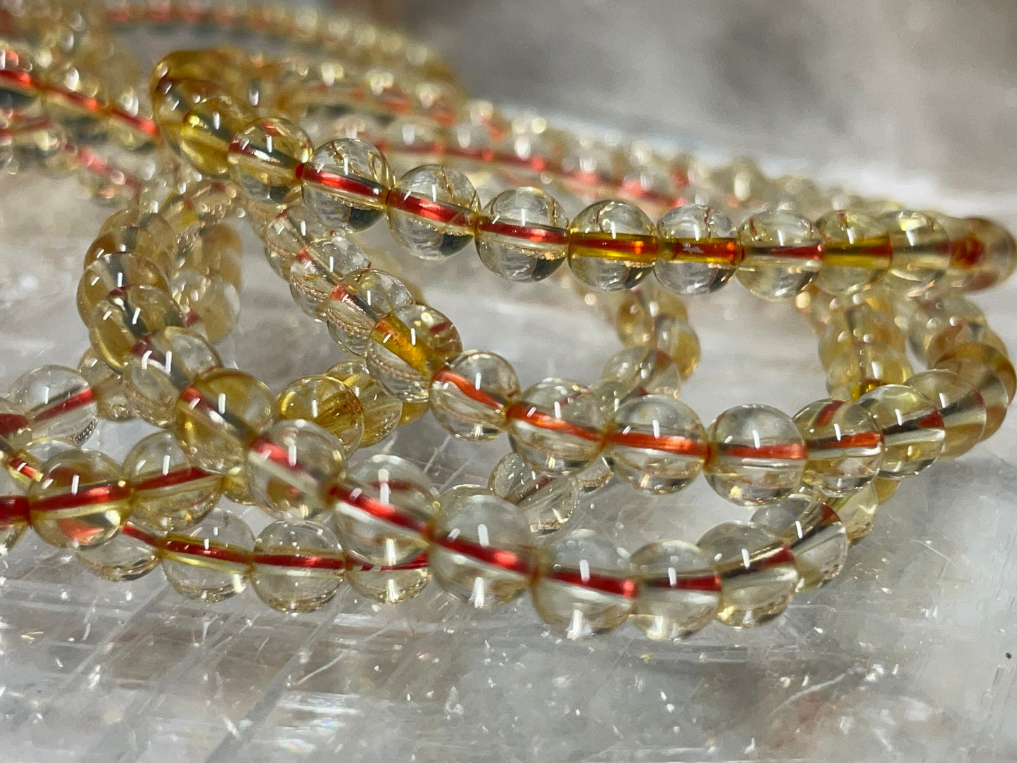 Citrine Crystal Bracelet || Citrine Beaded Bracelet || Citrine Crystal Jewelry || Pick Your Size
