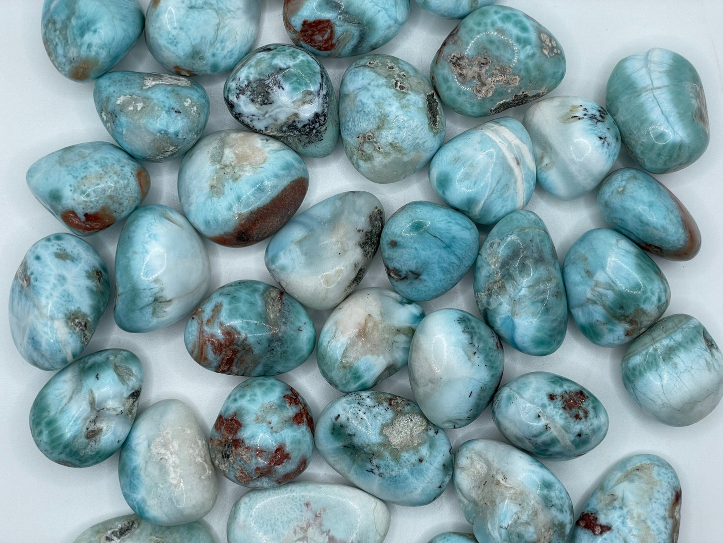Larimar Tumble || Larimar Stone || Larimar Tumbled Stone || Pick your size