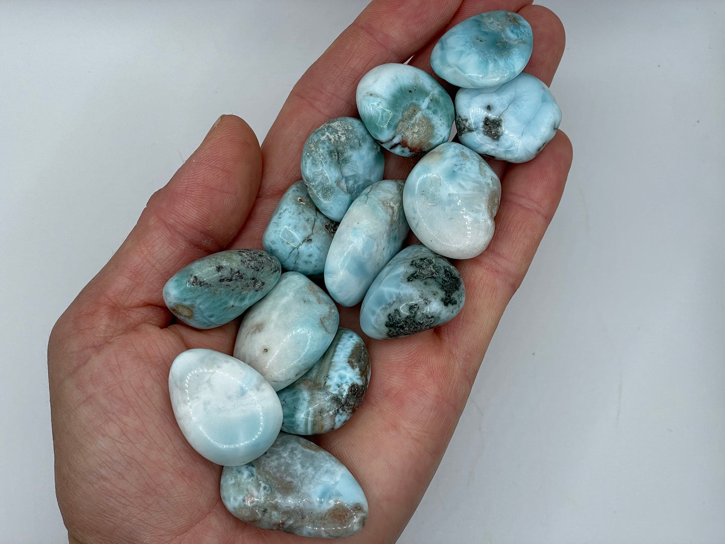 Larimar Tumble || Larimar Stone || Larimar Tumbled Stone || Pick your size