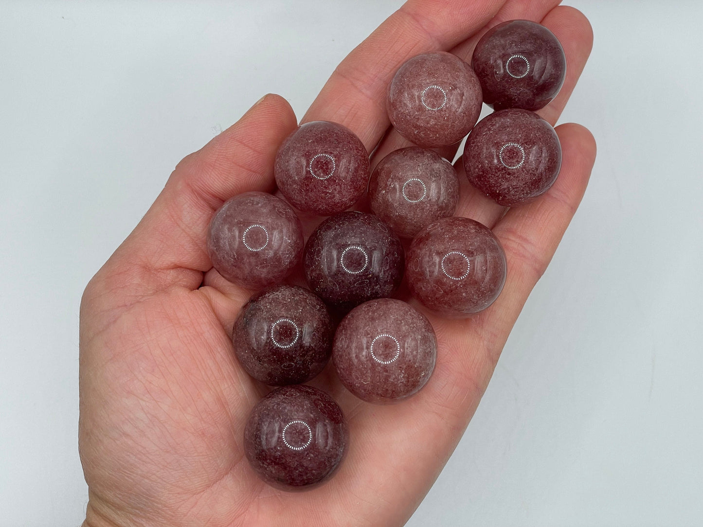 Strawberry Quartz Mini Sphere || Natural Strawberry Quartz