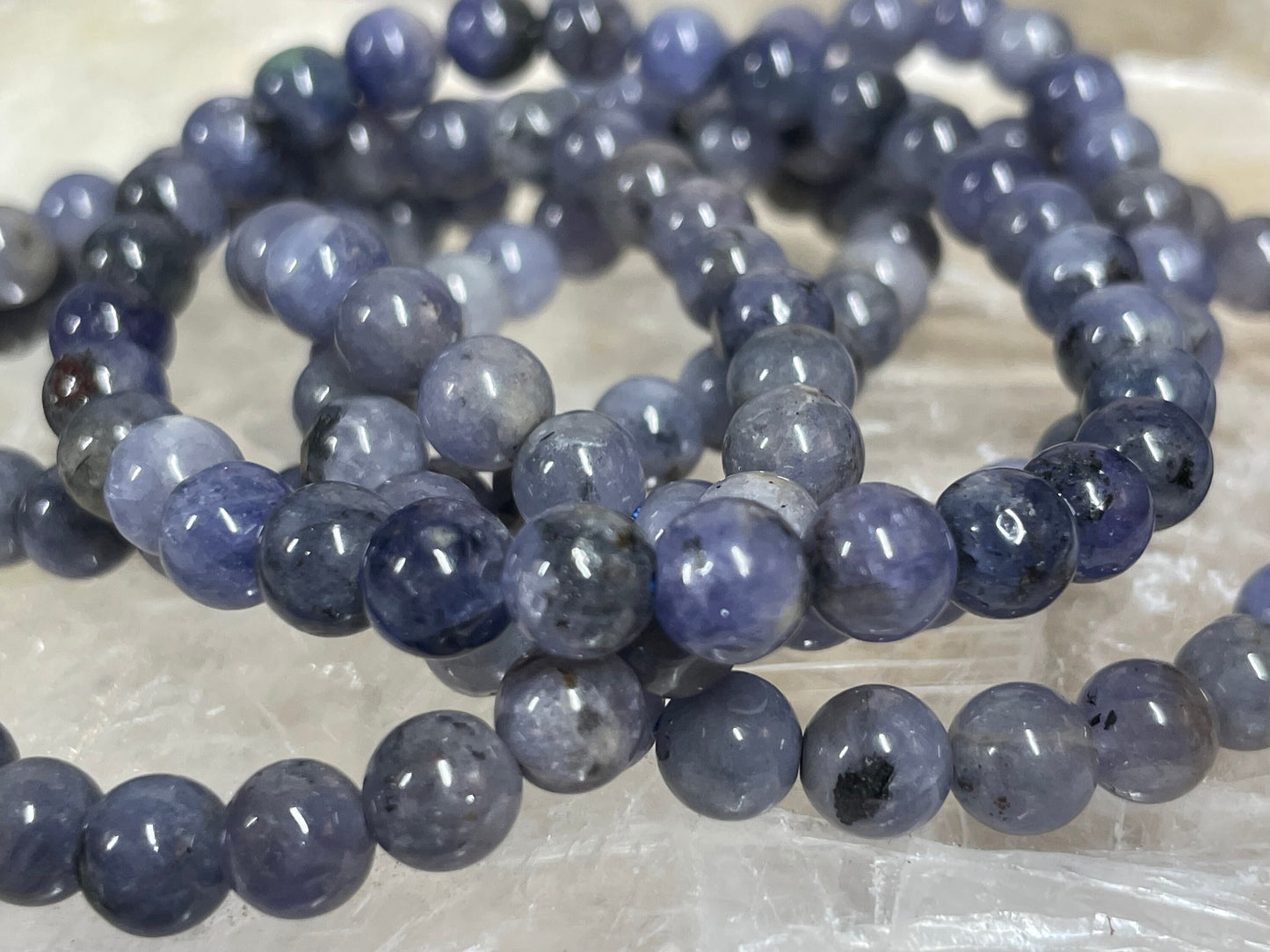 Tanzanite Crystal Bracelet || Tanzanite Beaded Bracelet || Tanzanite Crystal Jewelry || Pick Your Size