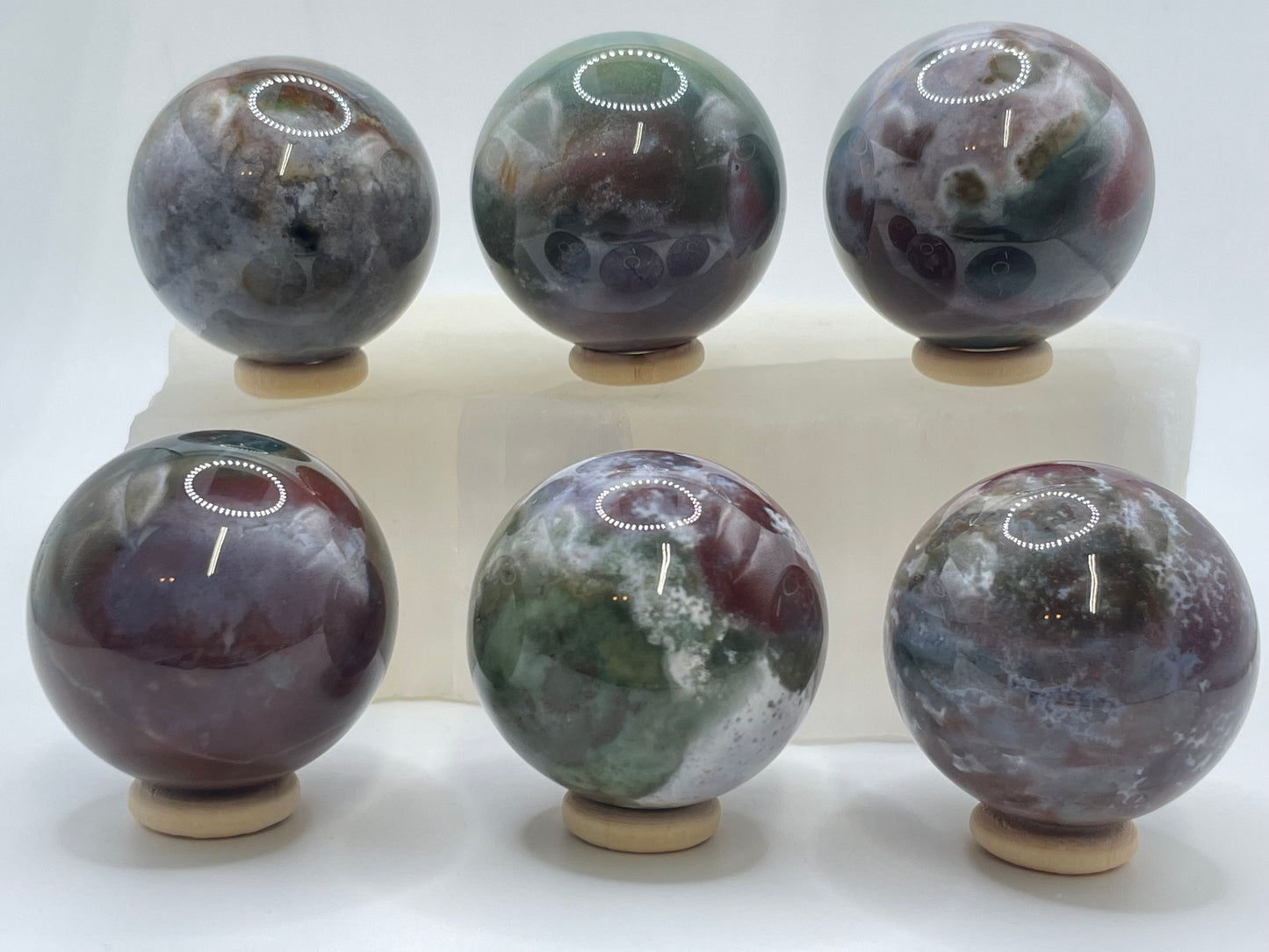 Ocean Jasper Sphere || Natural Ocean Jasper Sphere || Pick Your Size