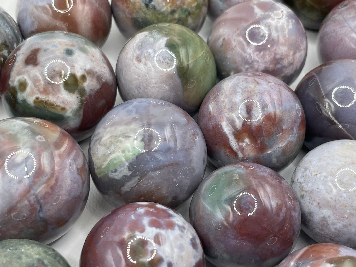 Ocean Jasper Sphere || Natural Ocean Jasper Sphere || Pick Your Size