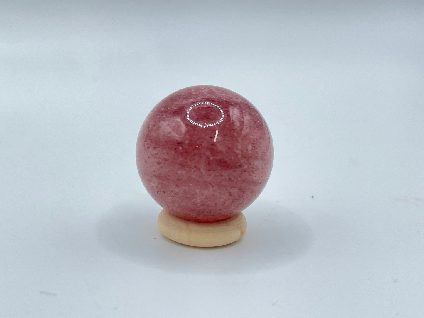 Strawberry Quartz Mini Sphere || Natural Strawberry Quartz
