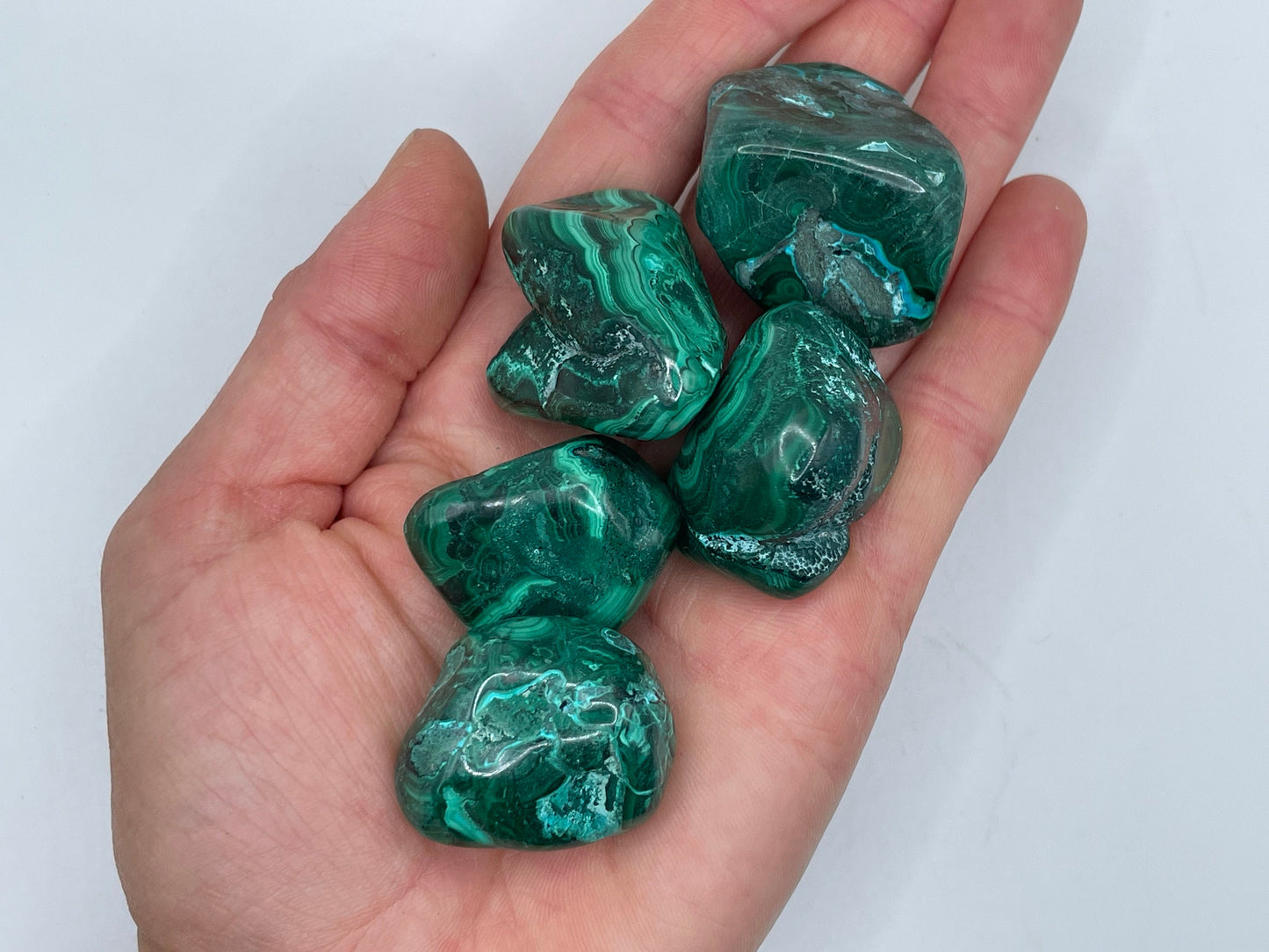 Malachite and Chrysocolla Tumble || Malachite and Chrysocolla Stone || Malachite and Chrysocolla Tumbled Stone || Pick your size