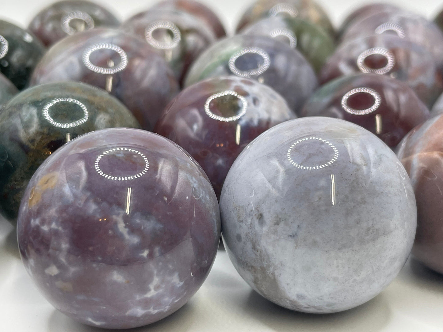 Ocean Jasper Sphere || Natural Ocean Jasper Sphere || Pick Your Size