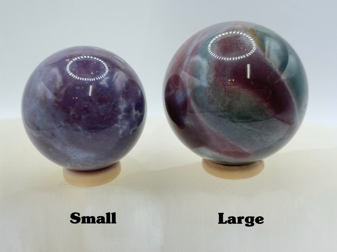 Ocean Jasper Sphere || Natural Ocean Jasper Sphere || Pick Your Size