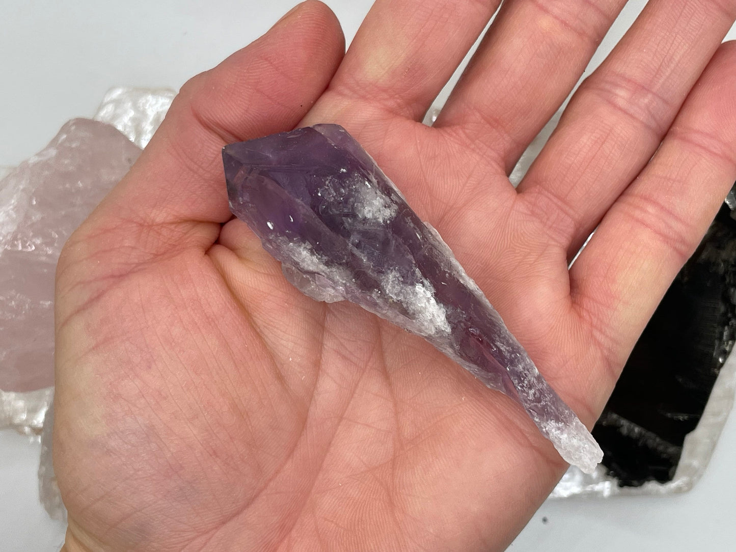 Balanced & Awakening Crystal Set || Crystal Gift Set || Selenite, Shungite, Amethyst and Rose Quartz Set