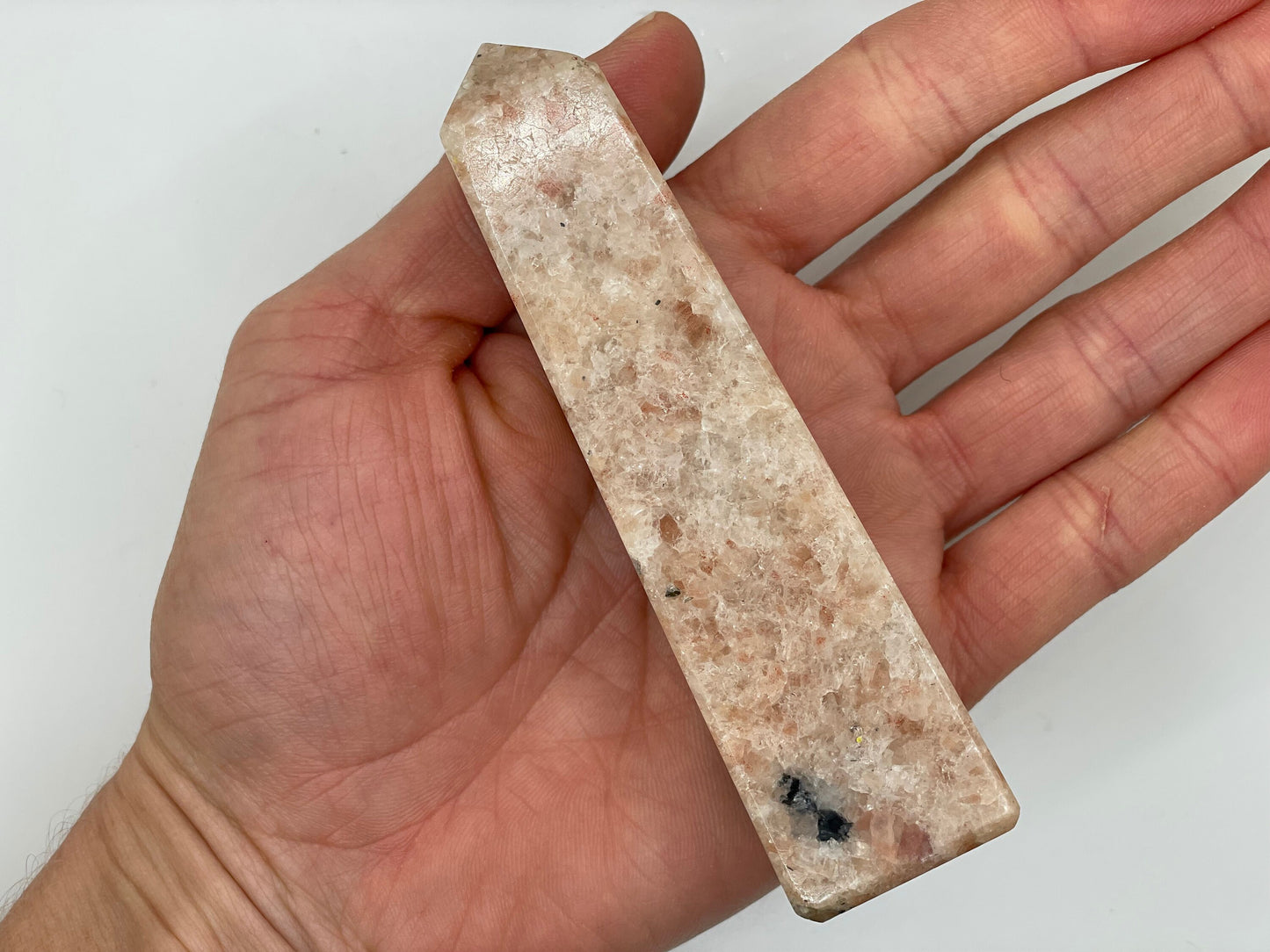 Sunstone Towers || Natural Sunstone with Black Tourmaline Towers || Choose Your Size