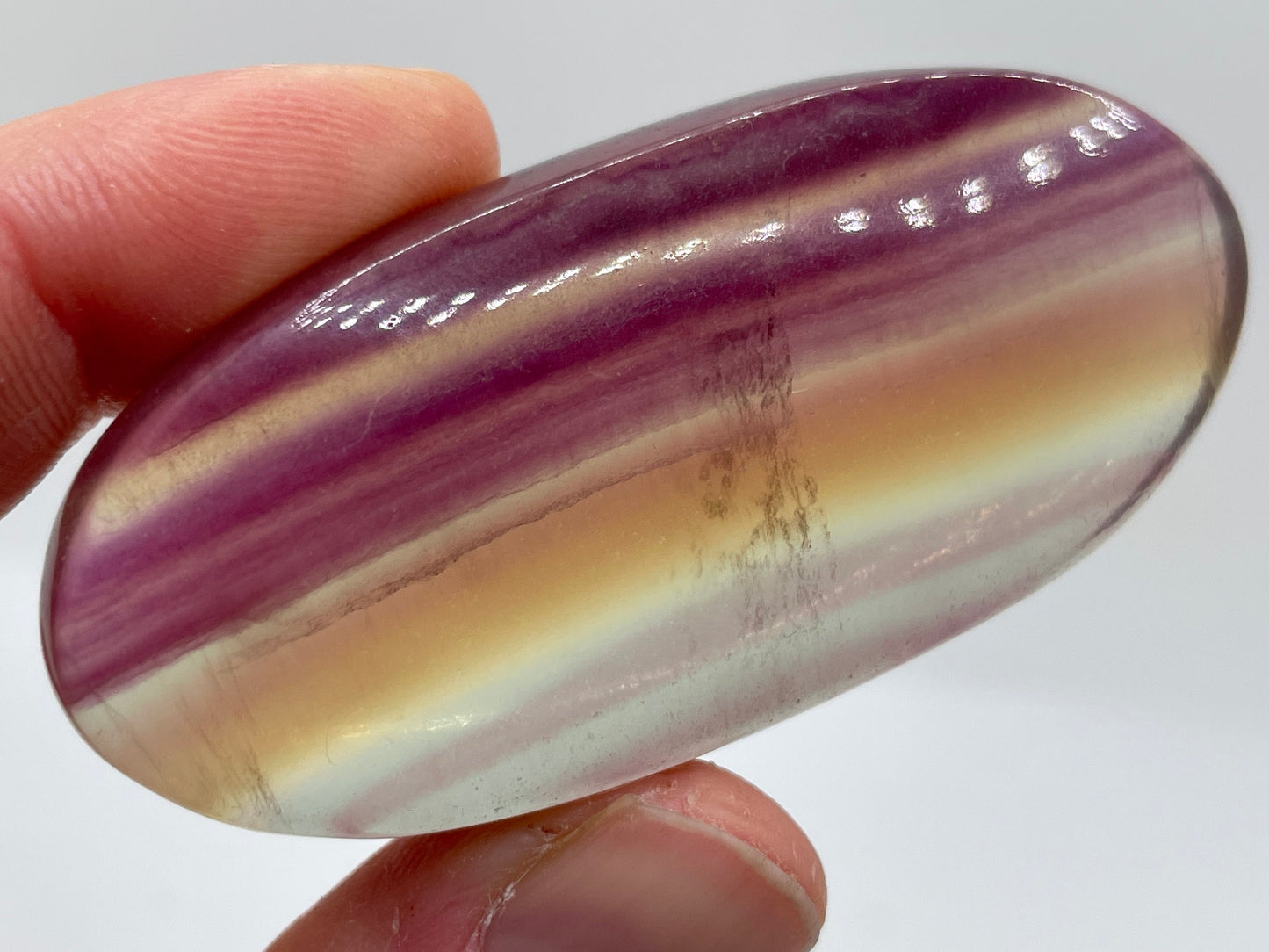 Candy Fluorite Palm Stone || Fluorite Palm Stone || Candy Fluorite Crystal || Choose Your Size!