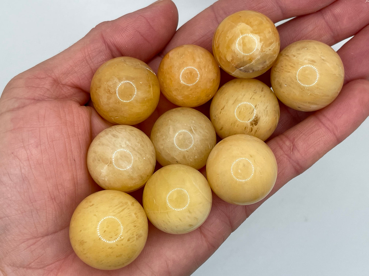 Yellow Aventurine Mini Sphere || Natural Yellow Aventurine Sphere
