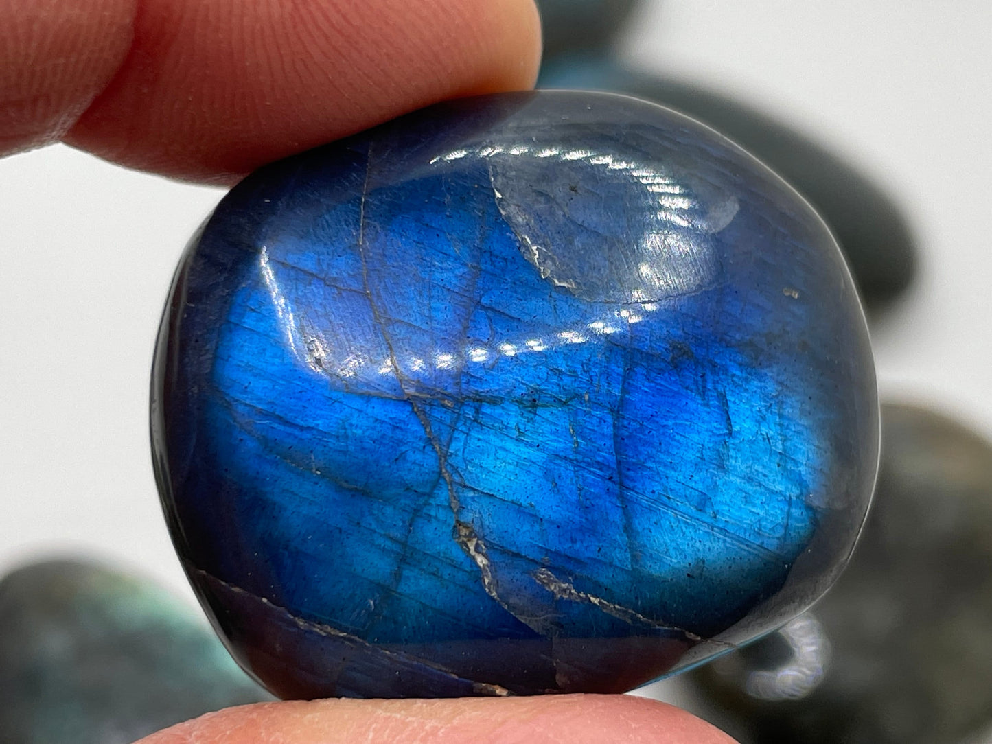 Labradorite Palm Stone || Flashy Labradorite Palm Stone || Labradorite Crystal Palm Stone || Polished Labradorite Palm Stone