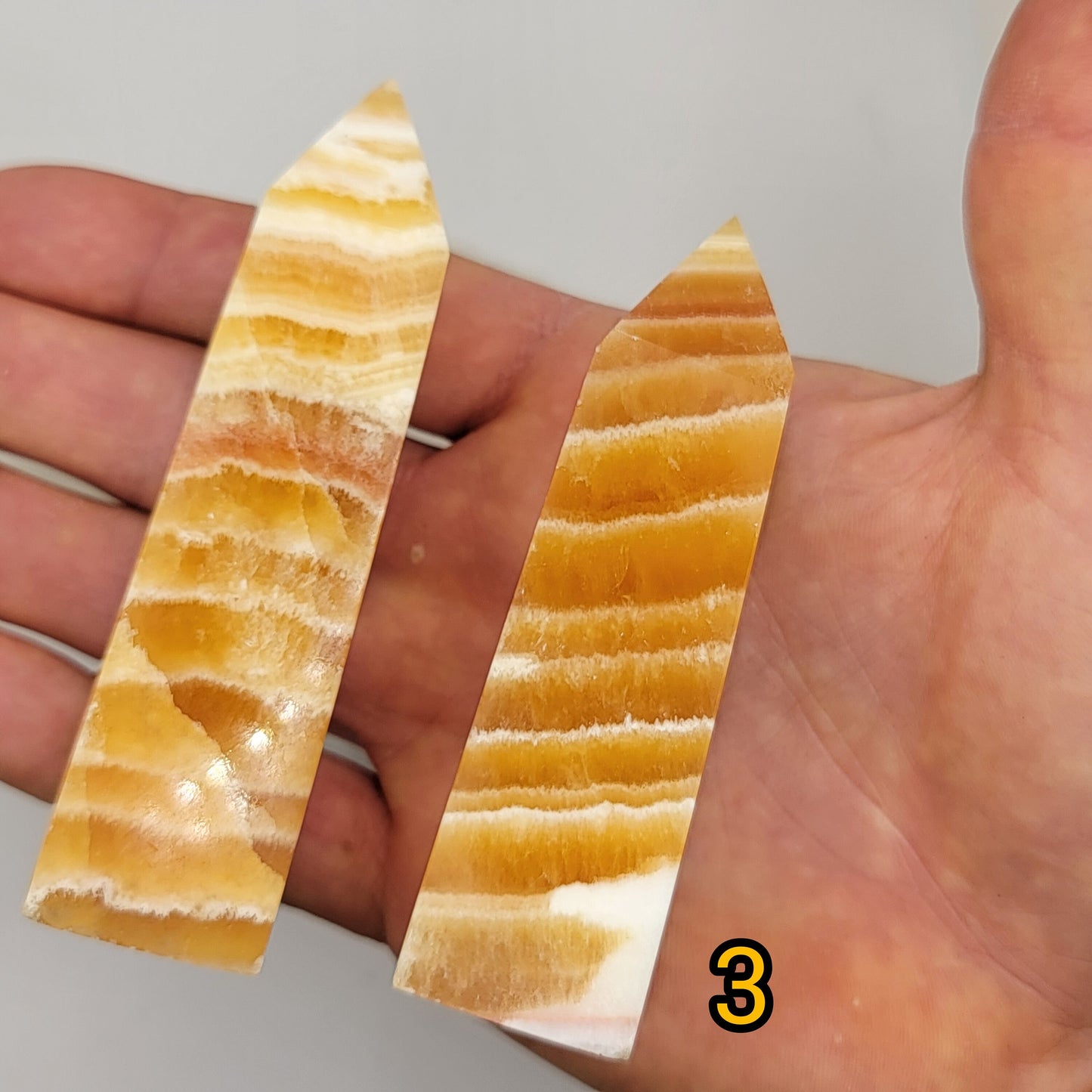 Orange Calcite Towers || Orange Calcite Crystal Tower || Banded Orange Calcite Tower || Choose Your Tower