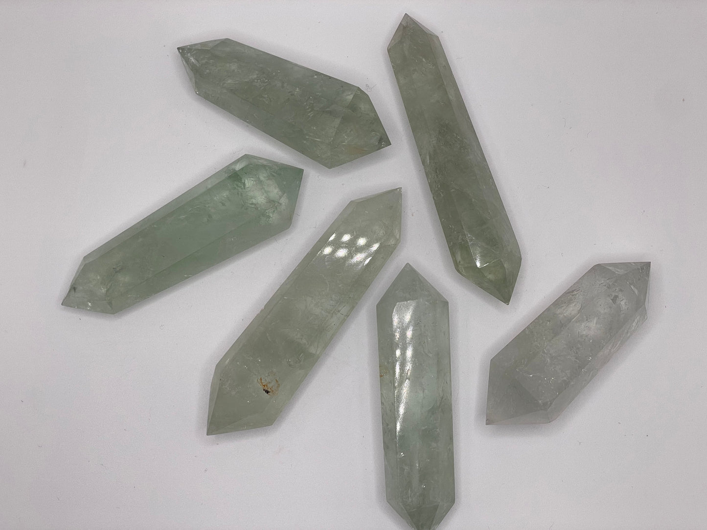 Double Terminated Prasiolite Point || Green Amethyst DT || Green Amethyst Point || Choose Your Size