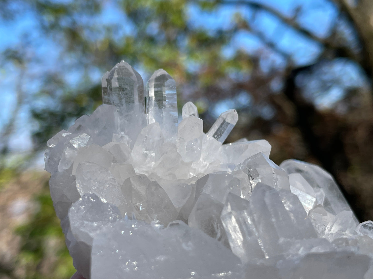 Clear Quartz Crystal Cluster || Raw Quartz Cluster || Lemurian Quartz Crystal Cluster