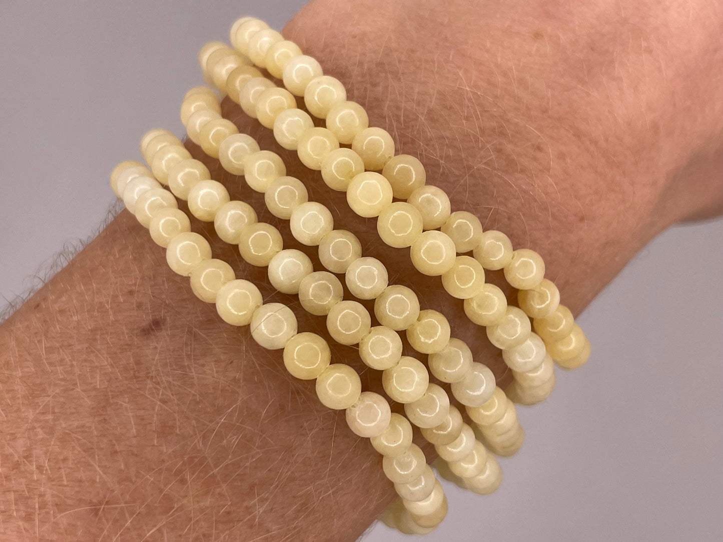 Yellow Calcite Crystal Bracelet || Yellow Calcite Beaded Bracelet || Yellow Calcite Crystal Jewelry ||