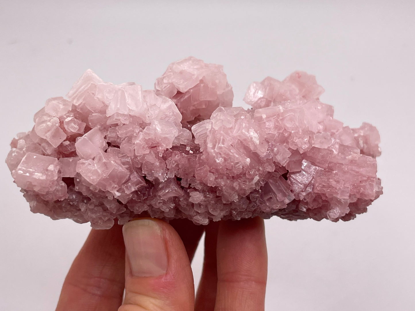 Halite Crystal Cluster || Raw Halite Cluster || Pink Halite - Searles Lake