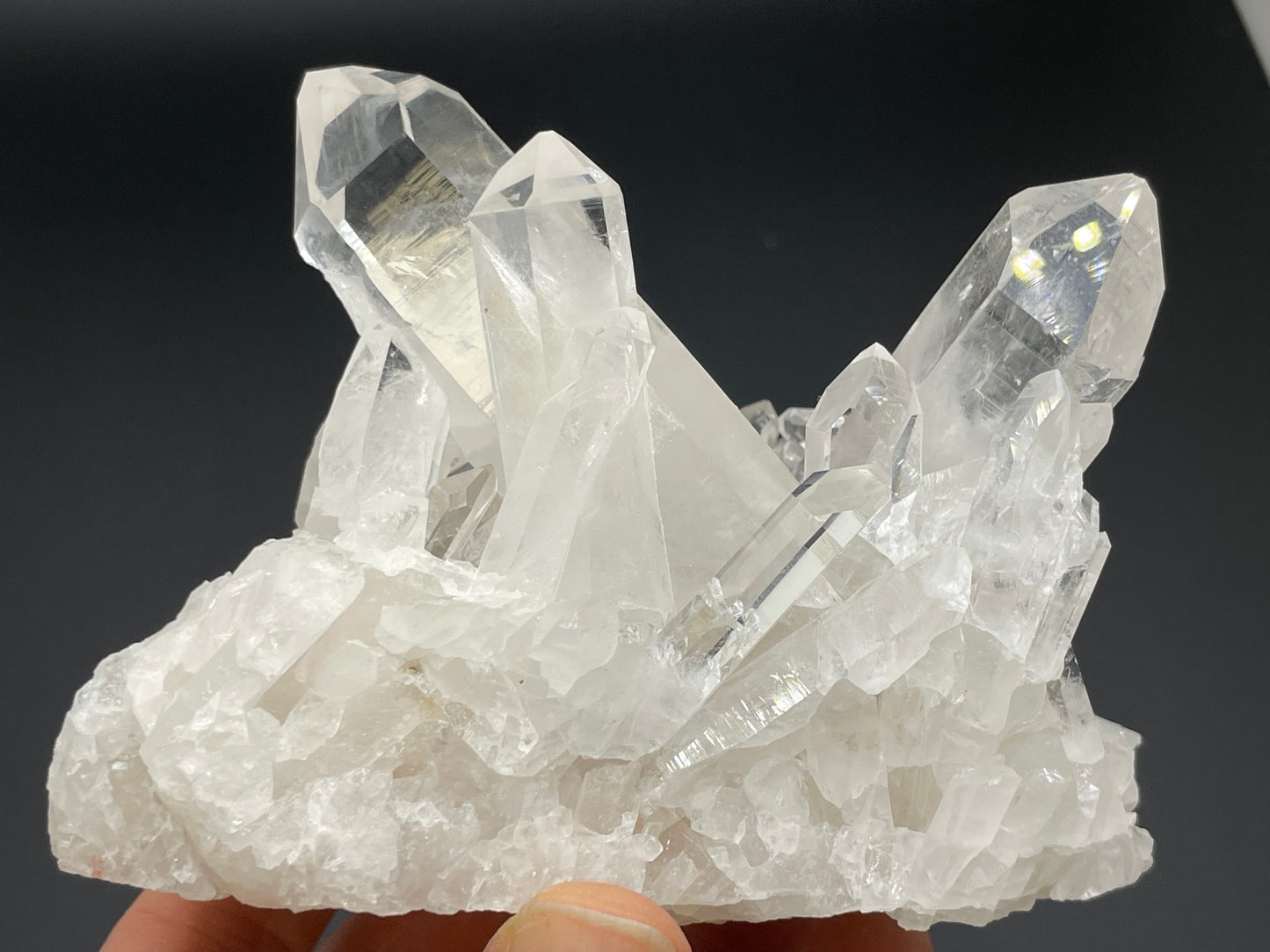 Clear Quartz Crystal Cluster || Raw Quartz Cluster || Lemurian Quartz Crystal